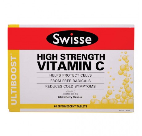 swisse VC泡腾片60粒 维生素C 维他命C swisse泡腾片