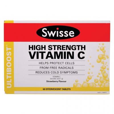 swisse VC泡腾片60粒 维生素C 维他命C swisse泡腾片