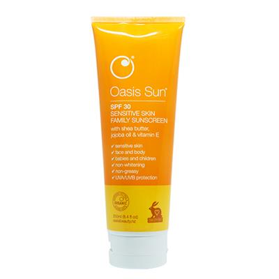 Oasis Sun 绿洲SPF30+纯天然防晒霜无添加剂无色素 250ml (350g)