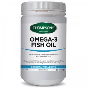 thompson 汤普森深海鱼油1000mg 400粒 汤普森鱼油omega3 汤普森鱼油