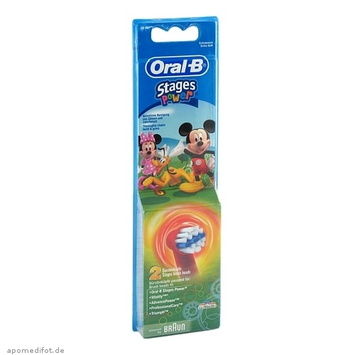 OralB 欧乐B儿童电动牙刷替换刷头 2支装 儿童牙刷头