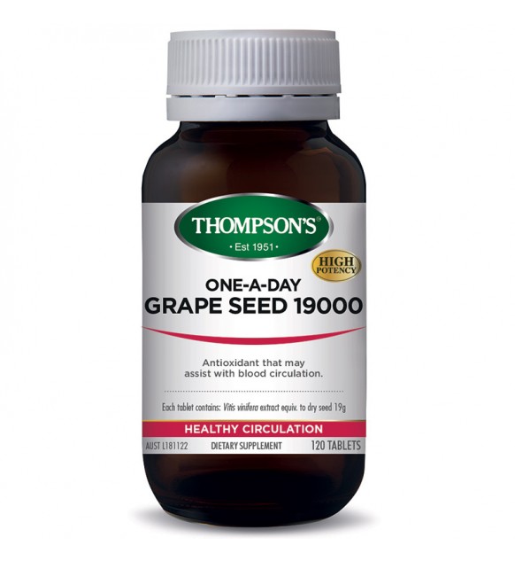  Thompson汤普森葡萄籽精华19000mg 120粒 贾静雯推荐 高OPC