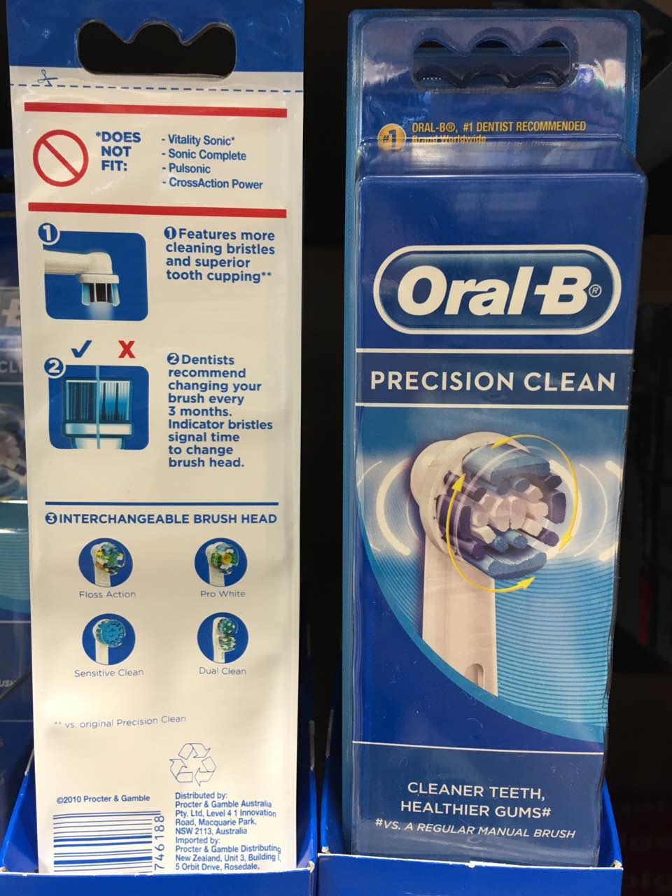 Oral-B 欧乐B替换刷头 精准清洁*2(50g) 牙刷替换刷头