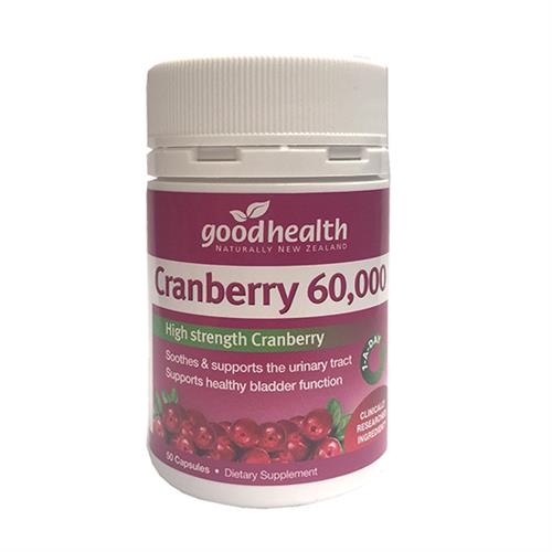 Goodhealth 好健康蔓越莓 cranberry 蔓越莓胶囊 60000mg 50粒 蔓越梅 女性泌尿系统保养