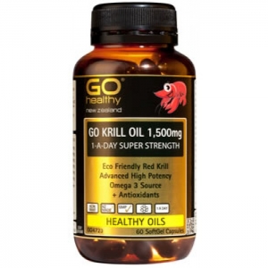 Gohealthy 高之源高含量磷虾油1500mg 60粒 go healthy南极磷虾油 抗氧化 高之源磷虾油