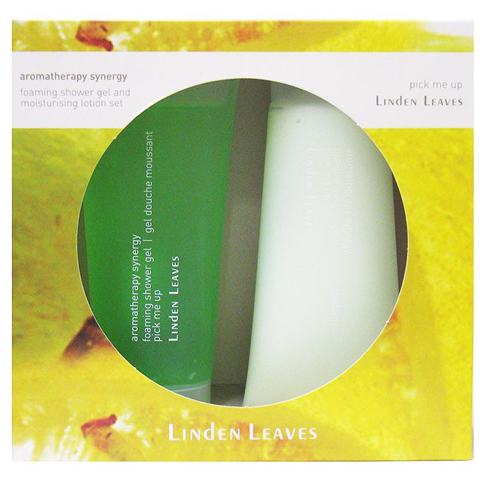 Linden Leaves 柠檬沐浴液身体乳套装 柑橘柠檬沐浴露200ml+身体乳200ml