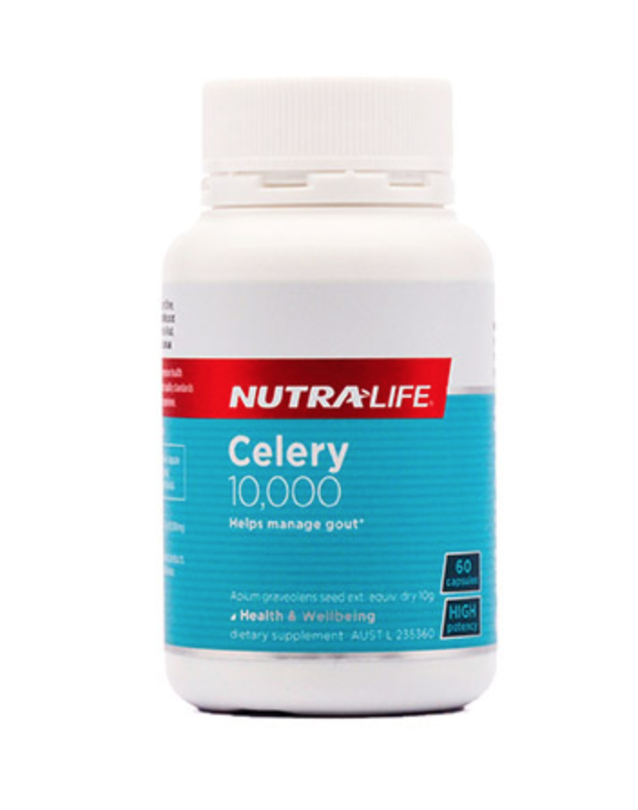 Nutra Life 纽乐芹菜籽10000mg 60粒 西芹籽胶囊 芹菜精