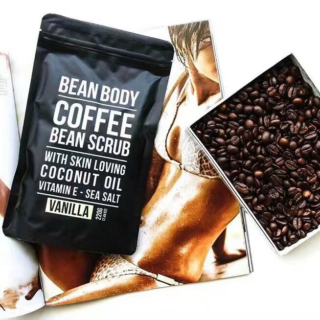 国内现货包邮 BEAN BODY 咖啡身体磨砂膏220g 椰子味 添加天然椰油 范冰冰同款 beanbody