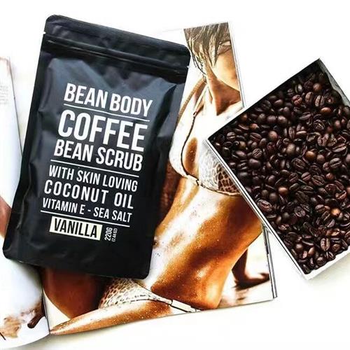 国内现货包邮 BEAN BODY 咖啡身体磨砂膏220g 椰子味 添加天然椰油 范冰冰同款 beanbody