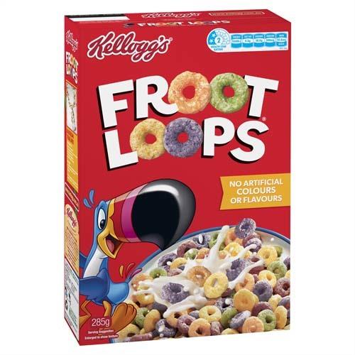 Kellogg's Loops 彩虹营养麦圈 宋仲基同款麦片 彩虹麦片 285g 儿童营养麦片