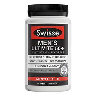 Swisse 男性复合维生素50+90粒 swisse男士中老年复合维生素 中老年多维 2020-9